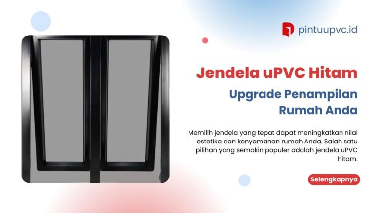 Jendela uPVC Hitam: Upgrade Penampilan Rumah Anda.
